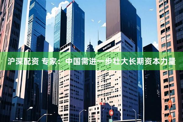 沪深配资 专家：中国需进一步壮大长期资本力量